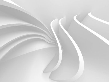 Soyut mimari modern tasarım arka planı. 3d resimleme