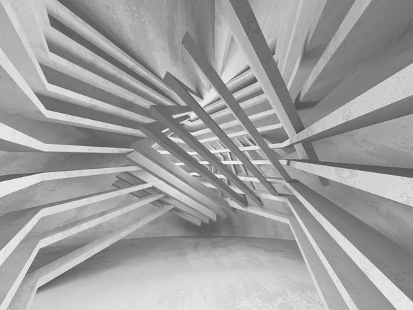 Karanlık Bodrum boş odası iç. Beton duvarlar. Mimari arka plan. 3D render illüstrasyon