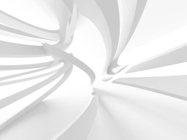 Soyut mimari modern tasarım arka planı. 3d resimleme