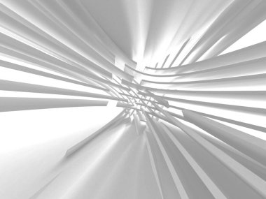 Soyut mimari modern tasarım arka planı. 3d resimleme