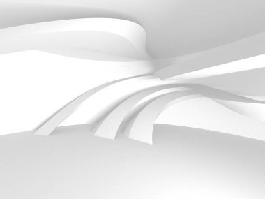 Soyut mimari modern tasarım arka planı. 3d resimleme