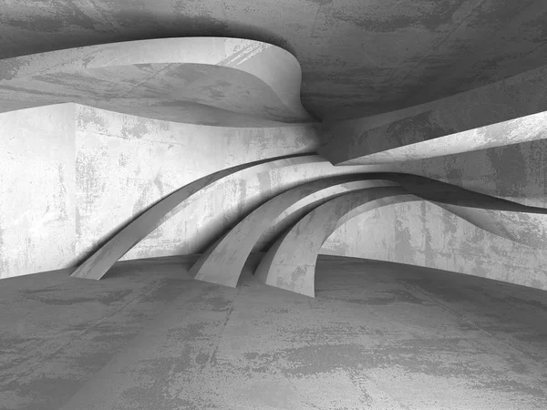 Конкретный Архитектурный Фон Абстрактная Пустая Темная Комната Трехмерная Иллюстрация — стоковое фото