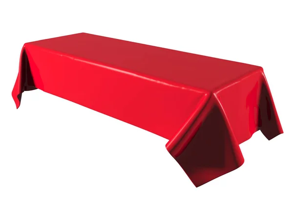 Obrus Czerwony Elegancja Jedwab Trade Show Wystawy Element Projektu Dla — Zdjęcie stockowe