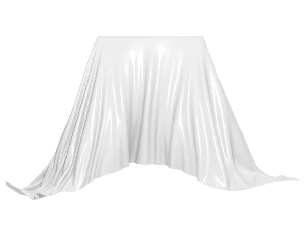 Tovaglia Elegante Seta Bianca Fiera Fieristica Elemento Design Sfondo Illustrazione — Foto Stock