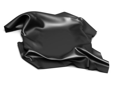 Siyah ipek zerafet masa örtüsü. Show Fuarı