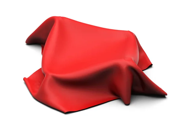 Mantel de elegancia de seda roja. Exposición ferial —  Fotos de Stock