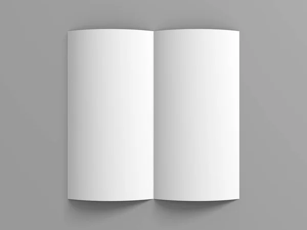 Blank white folder brochure template mockup — Stock Photo, Image