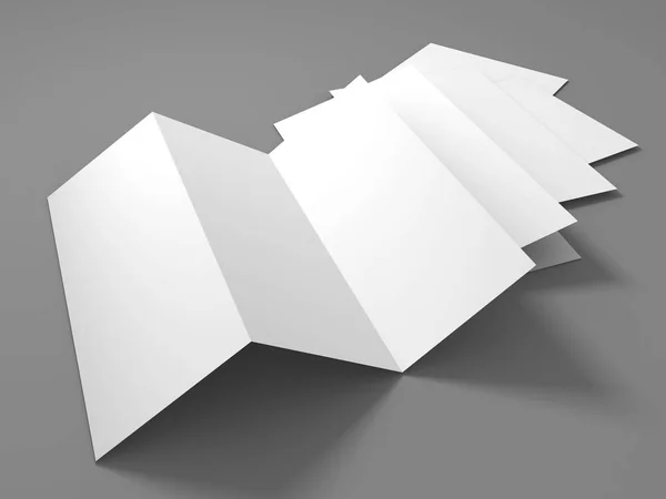 Modello di brochure bianca vuota modello di cartella — Foto Stock