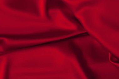 Lüks kırmızı saten kumaş bez arka plan