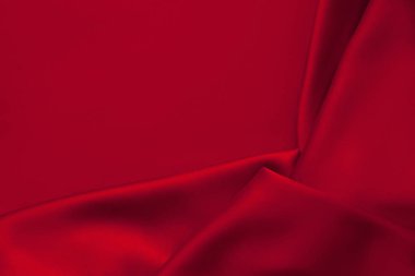 Luxury red satin fabric cloth abstract background clipart