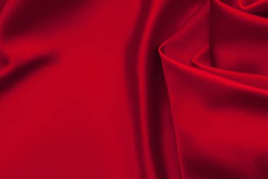Lüks kırmızı saten kumaş bez arka plan