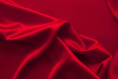 Lüks kırmızı saten kumaş bez arka plan