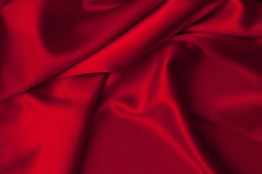 Lüks kırmızı saten kumaş bez arka plan