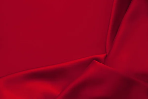 Lyxiga röda satin tyg trasa abstrakt bakgrund — Stockfoto