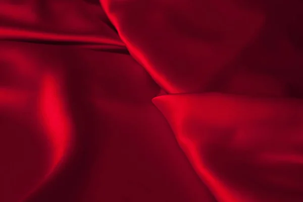 Fondo abstracto de tela de satén rojo de lujo —  Fotos de Stock