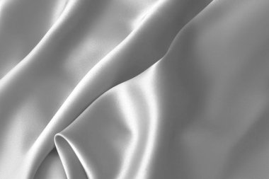 Sakinleştirmek beyaz ipek kumaş saten kumaş dalgalar arka plan