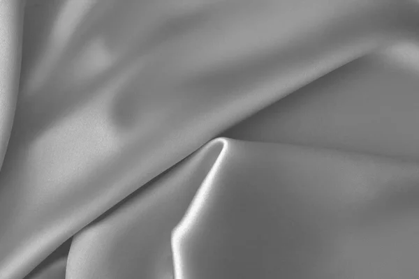 Rippled țesătură de mătase albă satin pânză val fundal — Fotografie, imagine de stoc