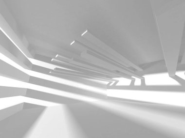 Soyut Mimari Modern Tasarım Arka Plan, 3d Render illüstrasyon