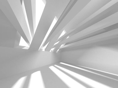 Soyut Mimari Modern Tasarım Arka Plan, 3d Render illüstrasyon