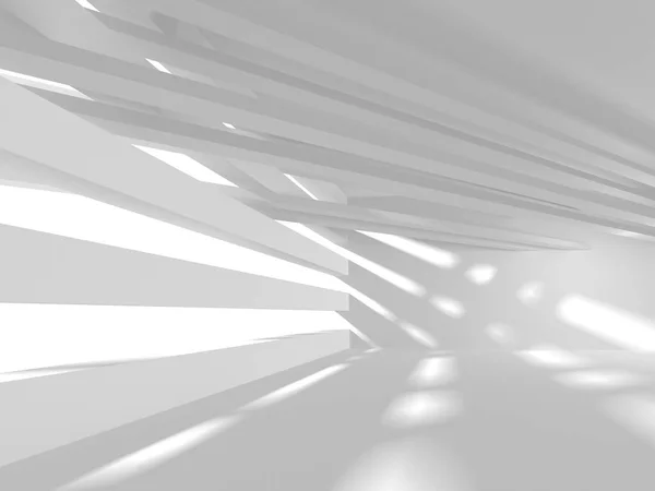 Abstract Modern White Architecture Background Ilustração Renderização — Fotografia de Stock