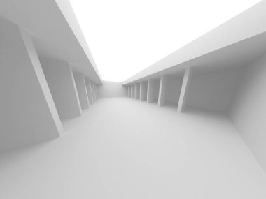 Soyut Mimari Modern Tasarım Arka Plan, 3d Render illüstrasyon