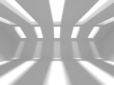 Soyut Mimari Modern Tasarım Arka Plan, 3d Render illüstrasyon