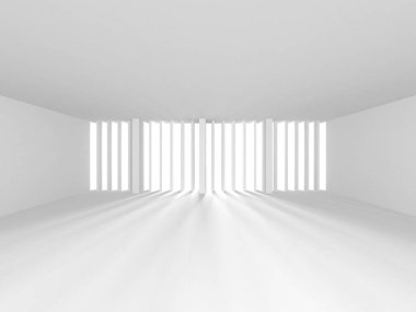 Soyut Mimari Modern Tasarım Arka Plan, 3d Render illüstrasyon