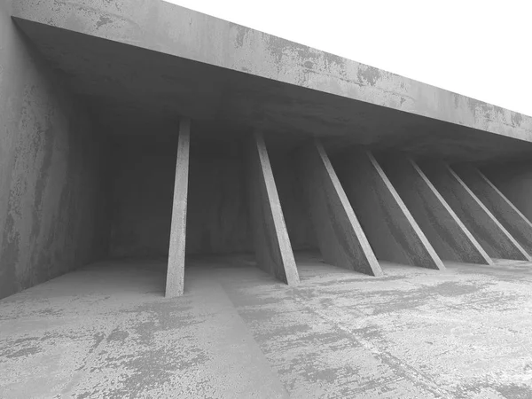 Karanlık Bodrum boş odası iç. Beton duvarlar