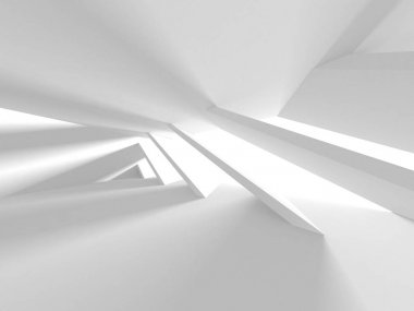 Soyut Mimari Modern Tasarım Arka Plan, 3d Render illüstrasyon