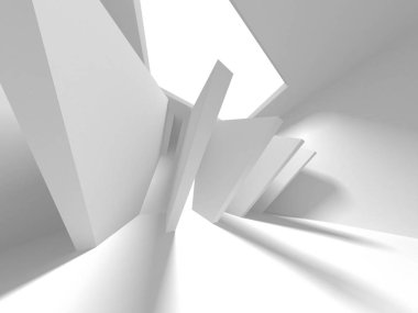 Beyaz Mimari İnşaat Modern İç Arkaplan