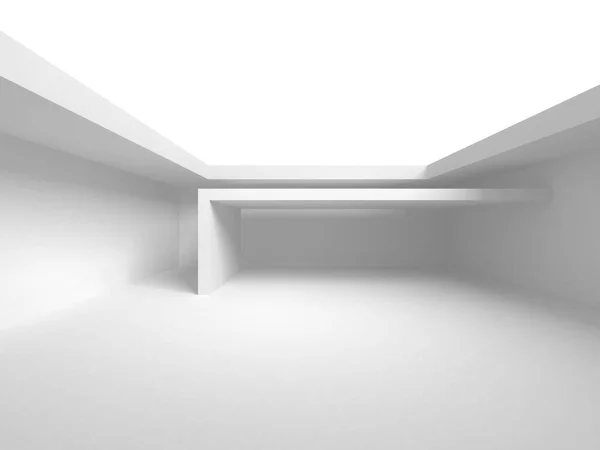 Fondo Futurista de Diseño de Arquitectura Blanca — Foto de Stock