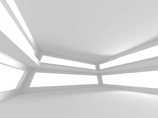 Futuristic White Architecture Design Background — Stock Photo, Image