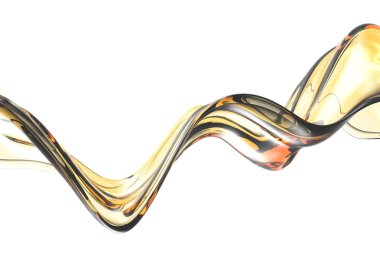 Sarı parlak şeffaf sıvı sıçraması