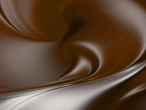 Блестящая шоколадная жидкость . — стоковое фото