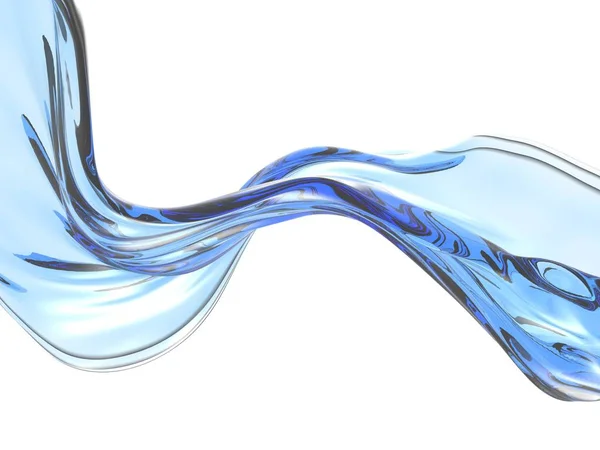 Blue pure water liquid splash — Stock Photo, Image