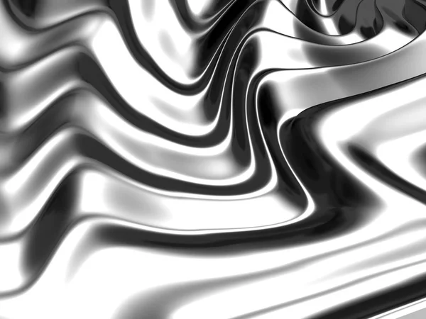 Fondo de rayas onduladas plata abstracta — Foto de Stock