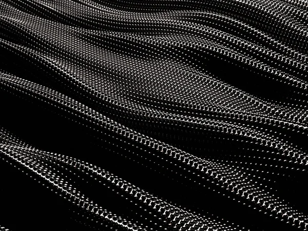 Σκούρο Κυματιστό Ασημί Μεταλλικό Φόντο Κουκίδων Καθιστούν Απεικόνιση — Φωτογραφία Αρχείου