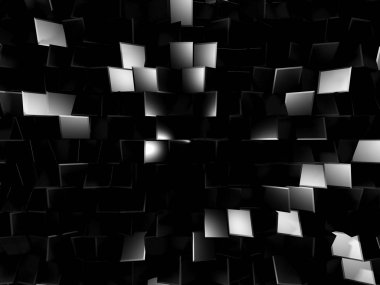 Klasik siyah fayans dizayn dokusu arkaplanı. 3d hazırlayıcı