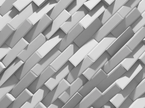 Bílé klasické dlaždice textury pozadí. 3D vykreslení — Stock fotografie