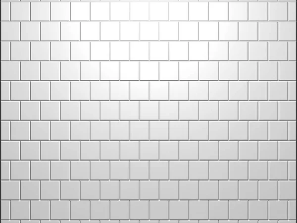 Fondo de textura de azulejo clásico blanco. 3d renderizar —  Fotos de Stock