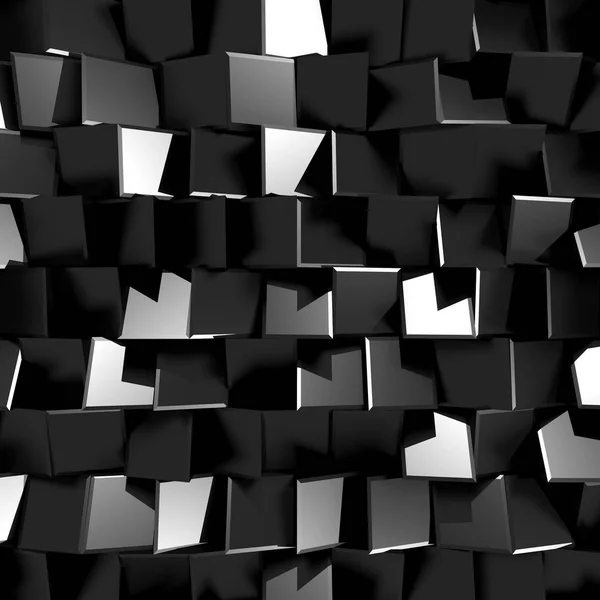 Fondo clásico de textura de azulejo negro. 3d renderizar —  Fotos de Stock