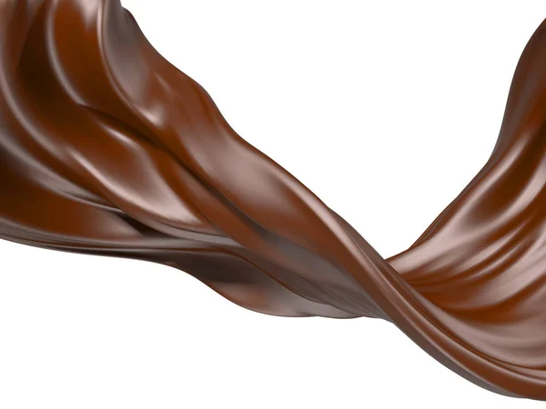 Błyszcząca, słodka czekoladowa ciecz. — Zdjęcie stockowe