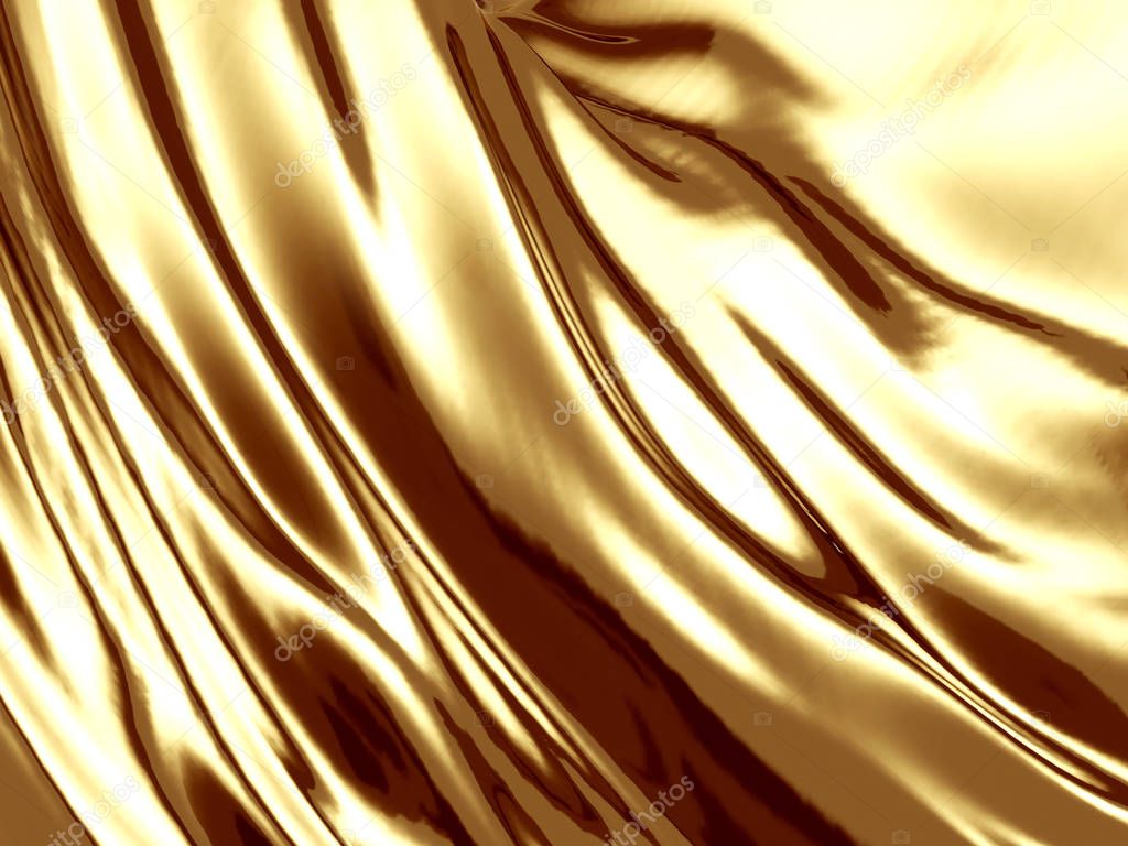 Golden melt lines curves luxury background