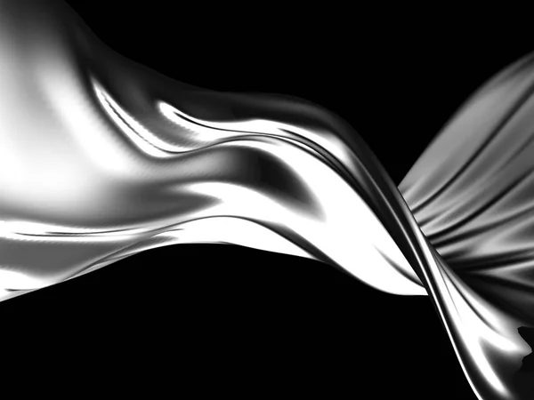 Срібна рідина абстрактний блискучий сплеск — стокове фото