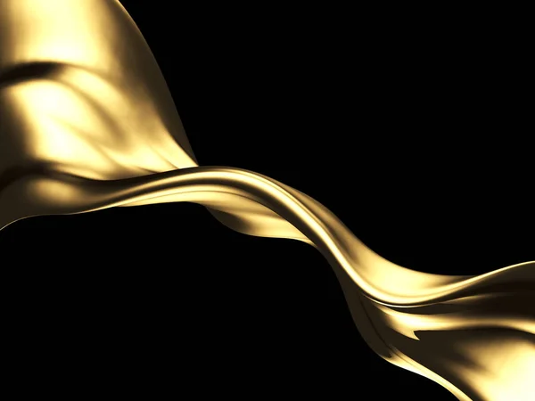 Golden beautiful fluid spash background — Stock Photo, Image