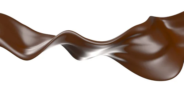 Блестящая шоколадная жидкость . — стоковое фото