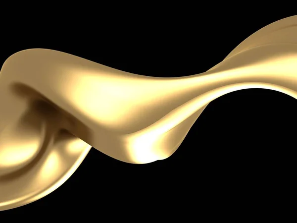Oro hermoso fluido salpicadura fondo — Foto de Stock