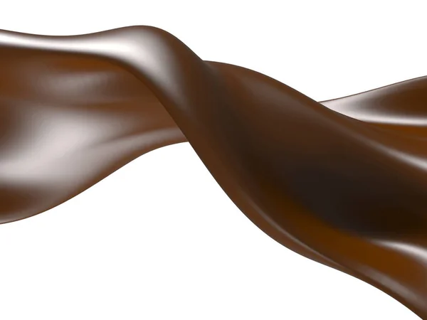 Splendida spruzzata di cioccolato dolce liquido . — Foto Stock