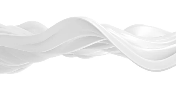 White Abstract Liquid Wavy Background Render Illustration — Stock Photo, Image