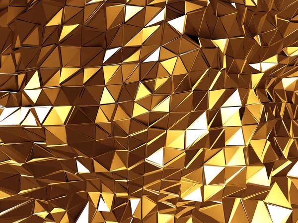 Luxury Golden Shiny Abstract Background Render — Stock Photo, Image